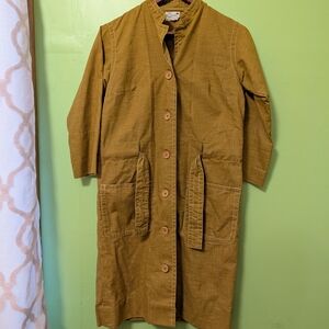 Vintage Lightweight Yellow Overcoat